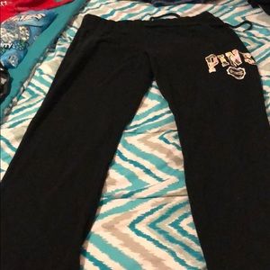 Pink sweat pants